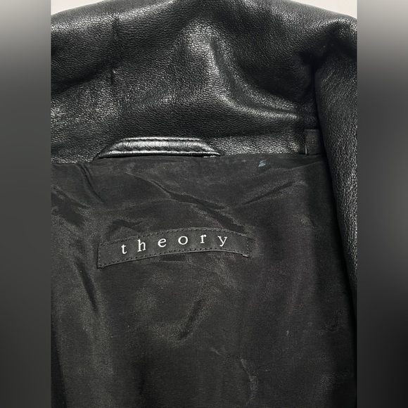 THEORY leather moto jacket - Picture 13 of 15